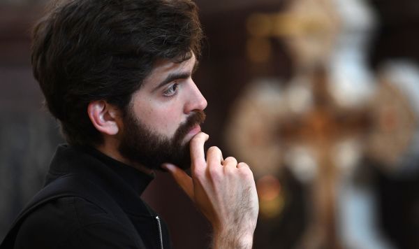 Верующий в храме Верующий в храме