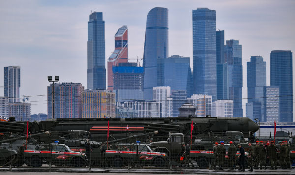 Военная техника, которую доставили в Москву с полигона "Алабино"