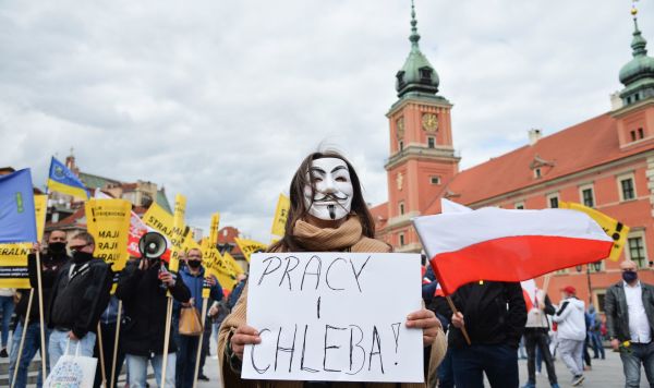 Акция протеста в Варшаве