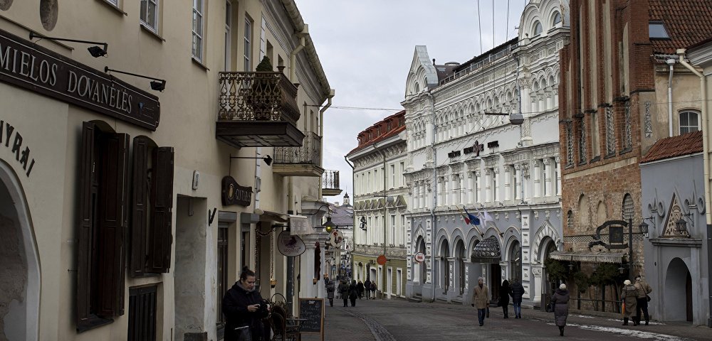 Одна из улиц "старого города" в Вильнюсе