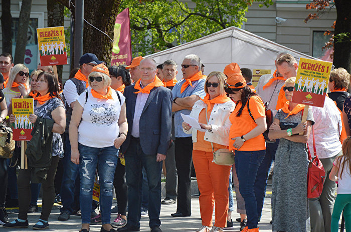 Празднование Дня труда в Вильнюсе, 1 мая 2018 года