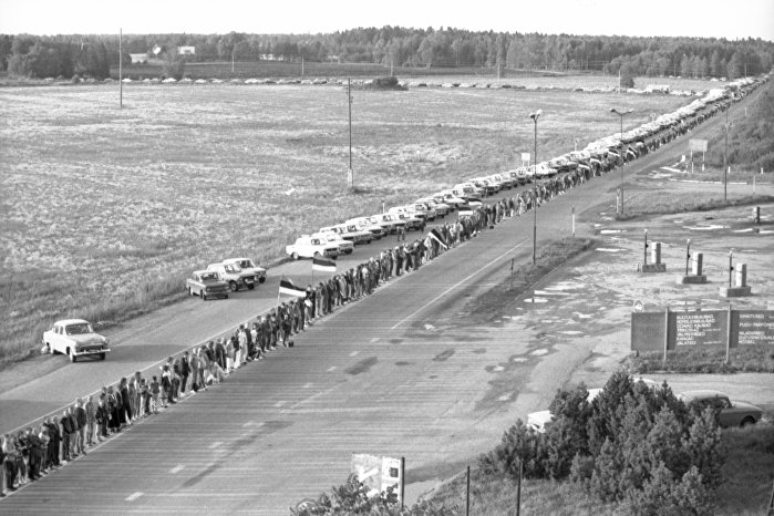 Акция "Балтийский путь" 23 августа 1989 года